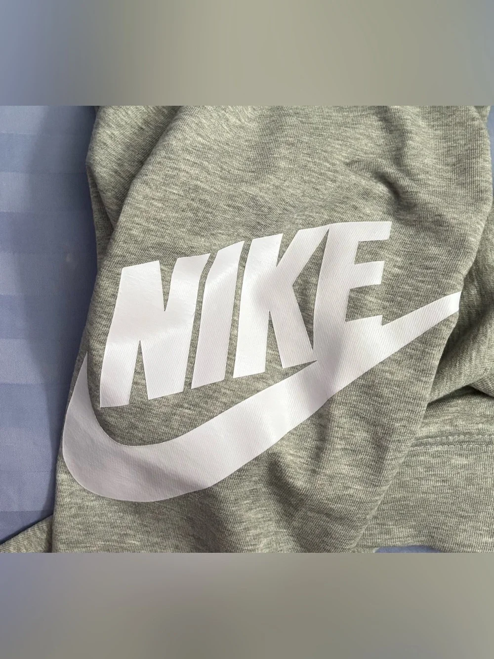 Nike Heather Gray Logo Leggings Size Medium - Picture 6 of 8